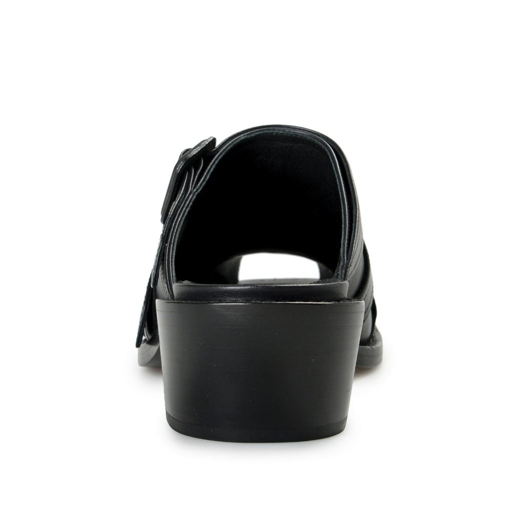Burberry Women's "Barcroft" Black Heeled Mules Sandals Shoes US 6 IT 36 - Picture 3 of 8